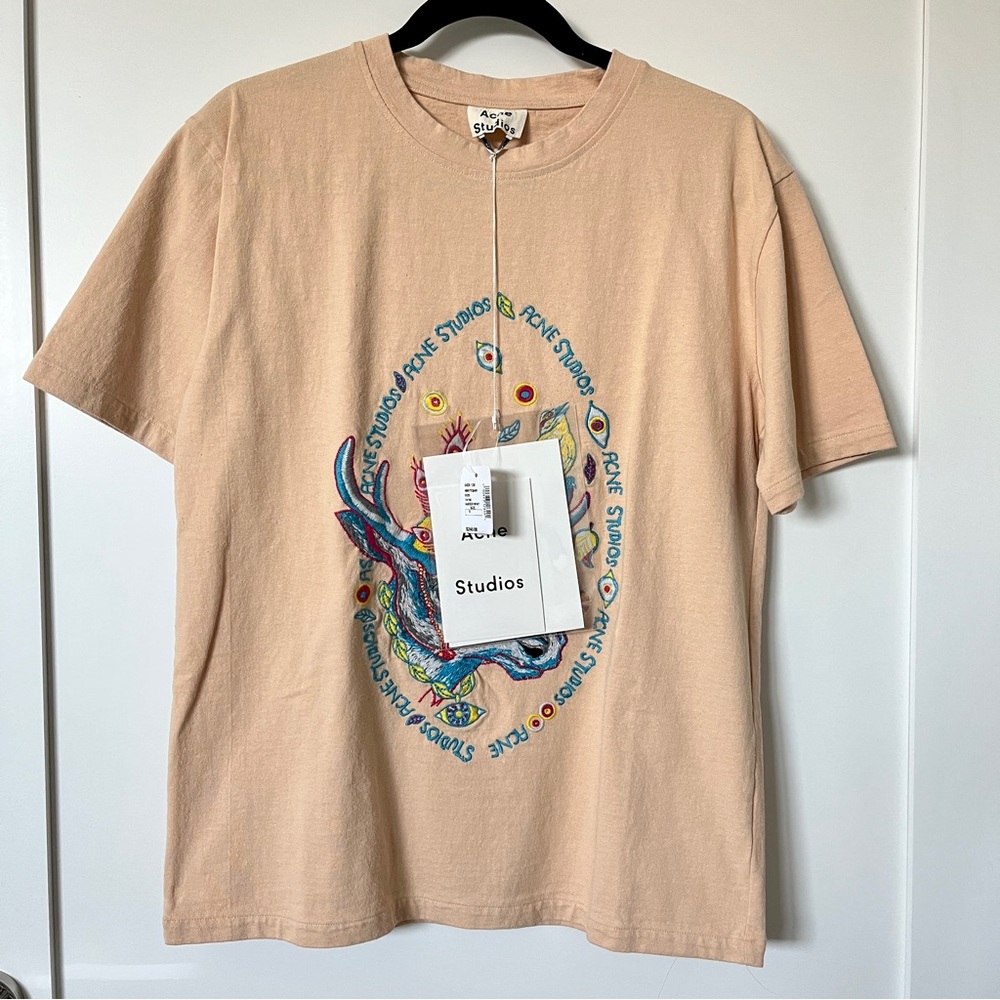 NEW Acne Studios “Midsummer Mystic” Psychedelic Bemabe Rave Moose Shirt Size S - Picture 2 of 8